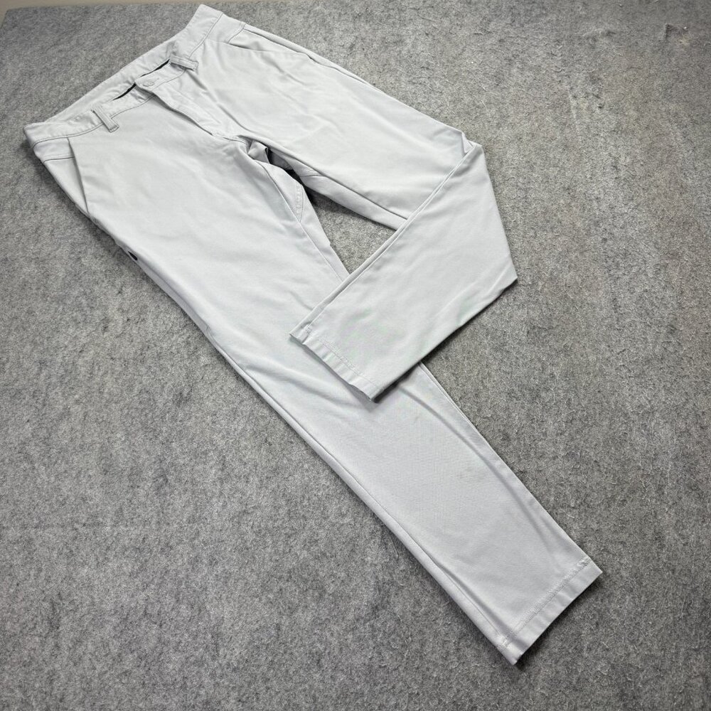 BYLT Everyday 2.0 Pants Men M x 29 Gray Rayon Nylon Stretch Slim Fit